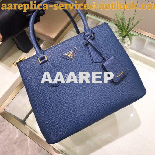 Replica Prada Galleria Saffiano Leather Bag 1BA232 Blue