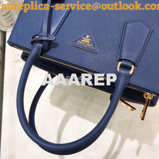 Replica Prada Galleria Saffiano Leather Bag 1BA232 Blue 4