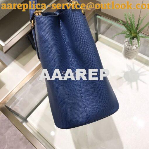 Replica Prada Galleria Saffiano Leather Bag 1BA232 Blue 5