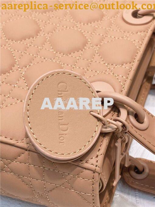 Replica Dior Lady Dior My ABCdior Bag in Nude Ultramatte Cannage Calfs 12