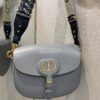 Replica Dior Large Bobby Bag Denim Blue Box Calfskin M9320U 13