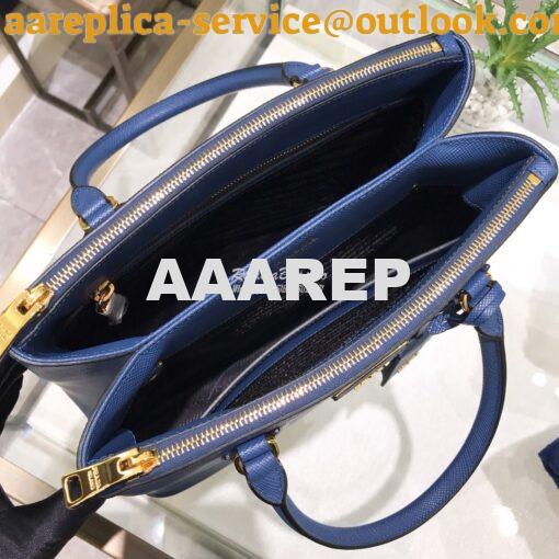 Replica Prada Galleria Saffiano Leather Bag 1BA232 Blue 8