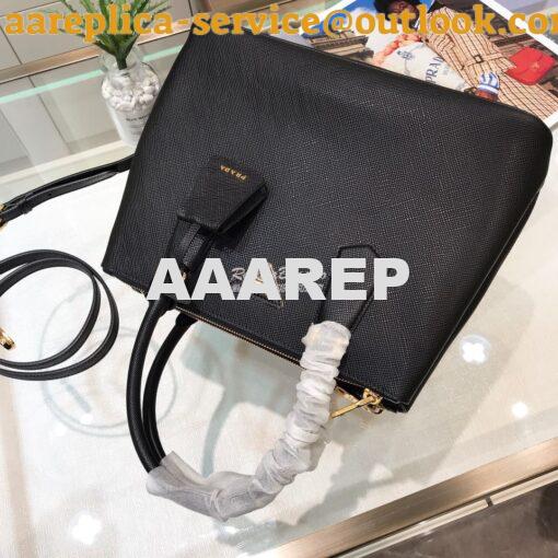 Replica Prada Galleria Saffiano Leather Bag 1BA232 Black 2