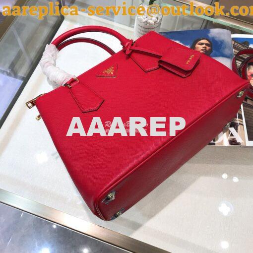 Replica Prada Galleria Saffiano Leather Bag 1BA232 Red 5