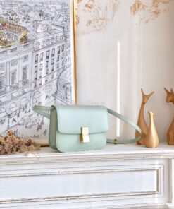 Replica Celine Classic Box Bag in Smooth Calfskin Baby Green