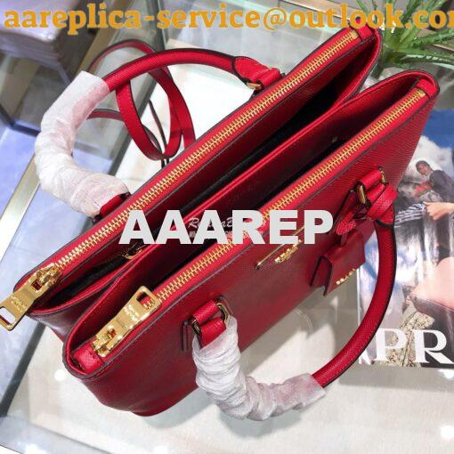 Replica Prada Galleria Saffiano Leather Bag 1BA232 Red 7