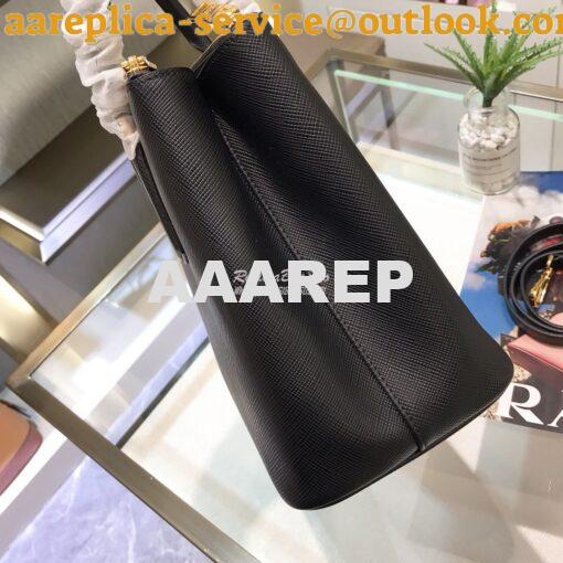 Replica Prada Galleria Saffiano Leather Bag 1BA232 Black 5