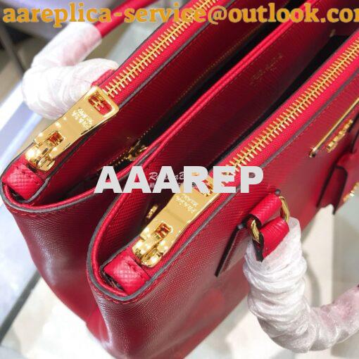 Replica Prada Galleria Saffiano Leather Bag 1BA232 Red 8