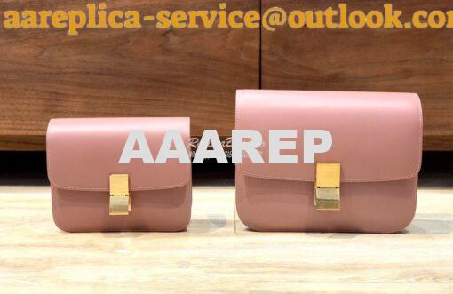 Replica Celine Classic Box Bag in Smooth Calfskin Blush