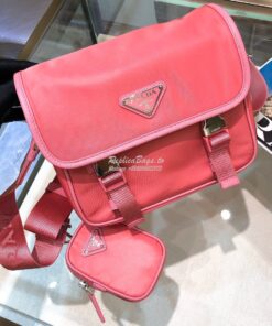 Replica Prada Nylon Cross-Body Bag 1BD334 Pink