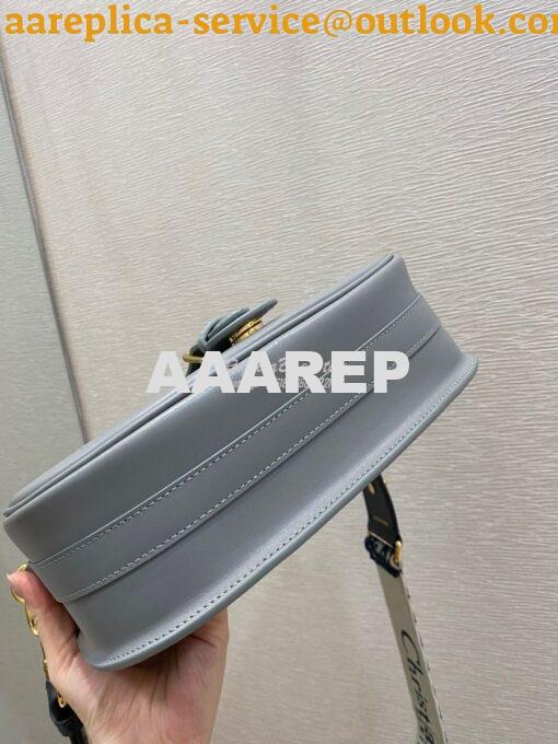 Replica Dior Large Bobby Bag Grey Box Calfskin M9320U 11