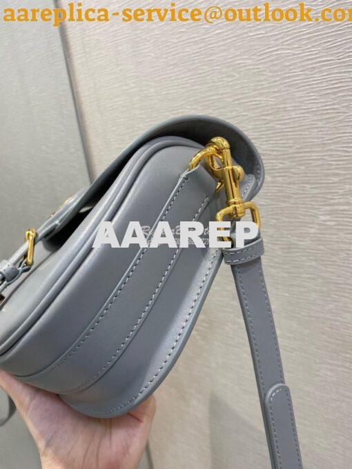 Replica Dior Bobby Bag in Grey Box Calfskin M9319U 6