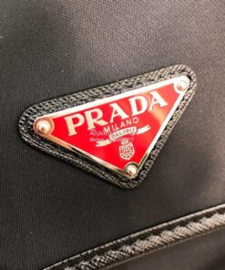 Replica Prada Nylon Cross-Body Bag 2VD034 Red Logo 2