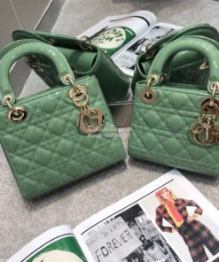 Replica Dior My ABCdior Lady Dior Bag in Patent Calfskin M0538 Avocado