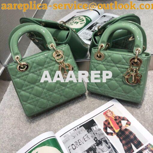 Replica Dior My ABCdior Lady Dior Bag in Patent Calfskin M0538 Avocado