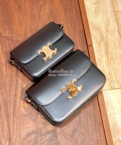 Replica Celine Triomphe Calfskin Bag Black 2