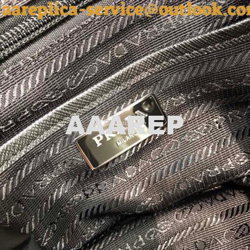 Replica Prada Nylon and Saffiano leather backpack 1BZ064 Black 9