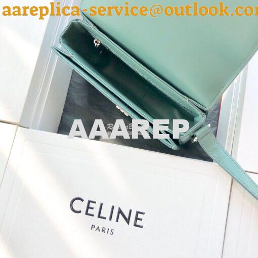 Replica Celine Triomphe Bag Celadon 6