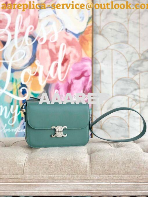 Replica Celine Triomphe Bag Celadon 8