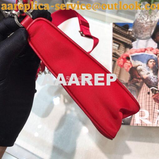 Replica Prada Re-Edition Nylon Multi-Pochette Bag 1BH204 Red 7