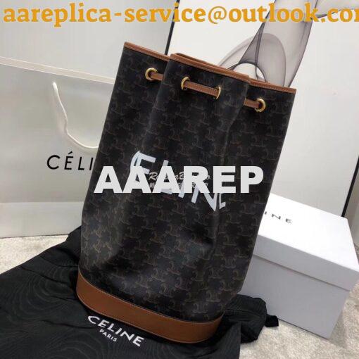 Replica Celine Medium Sailor Bag In Triomphe Canvas 191532 3