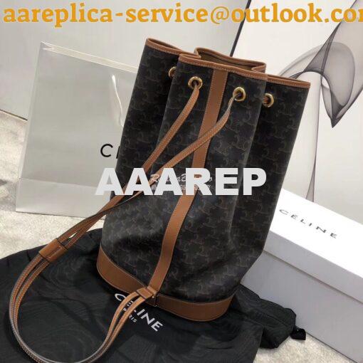 Replica Celine Medium Sailor Bag In Triomphe Canvas 191532 4