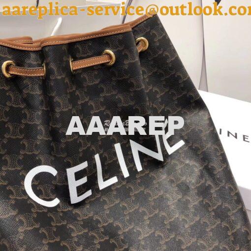 Replica Celine Medium Sailor Bag In Triomphe Canvas 191532 6