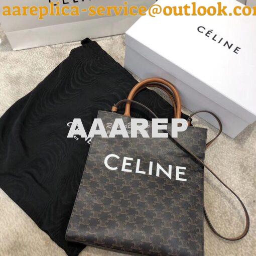 Replica Celine Small Cabas Vertical In Triomphe Canvas 191542