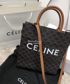 Replica Celine Small Cabas Vertical In Triomphe Canvas 191542 2