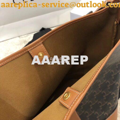 Replica Celine Medium Bucket In Triomphe Canvas 191132 9