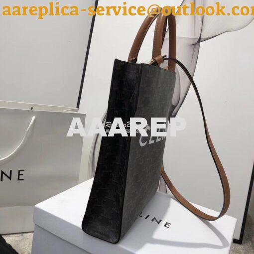 Replica Celine Small Cabas Vertical In Triomphe Canvas 191542 5