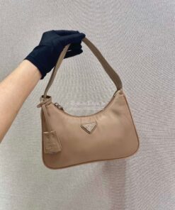 Replica Prada Re-Edition 2000 Nylon Mini-Bag 1NE515 Nude 2