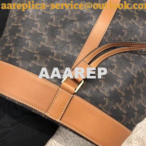 Replica Celine Medium Sailor Bag In Triomphe Canvas 191532 10