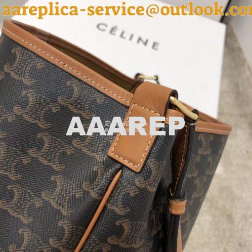 Replica Celine Medium Bucket In Triomphe Canvas 191132 13