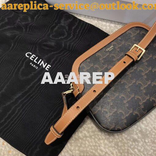 Replica Celine Small Camera Bag In Triomphe Canvas 191522 7