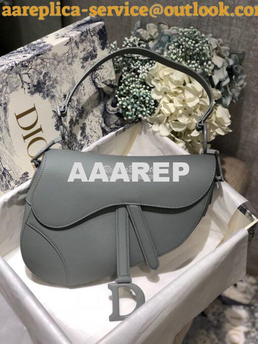 Replica Dior Saddle Ultra-Matte Bag M0446 Stone Grey 2