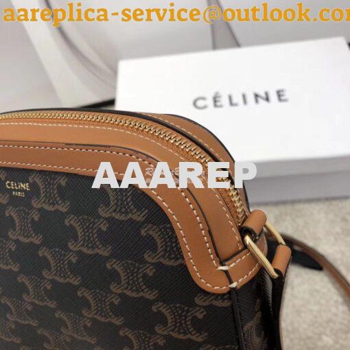 Replica Celine Small Camera Bag In Triomphe Canvas 191522 8