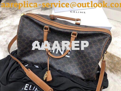 Replica Celine Large Voyage Bag In Triomphe Canvas 191472