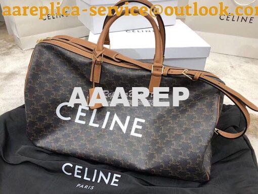 Replica Celine Large Voyage Bag In Triomphe Canvas 191472 4