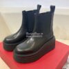 Replica Valentino Uniqueform VLOGO Leather Platform Combat Boots 80mm 14