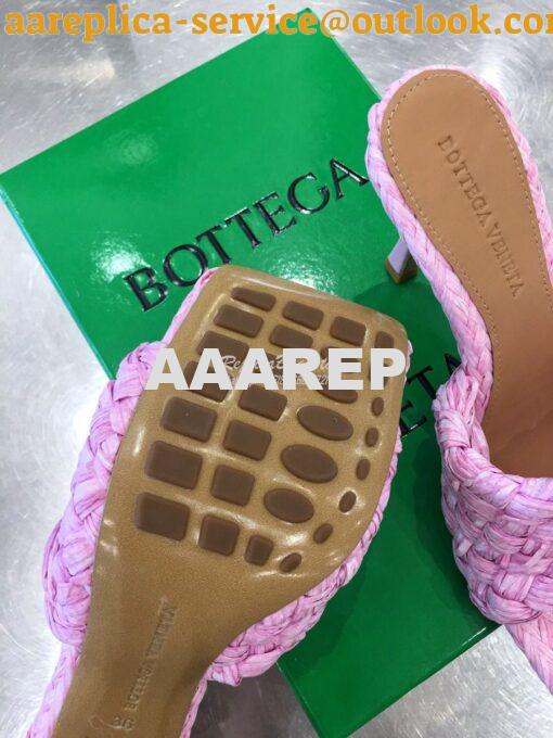 Replica Bottega Veneta BV Stretch Sandals with Intrecciato Raffia 6524 8