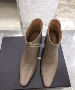 Replica Bottega Veneta BV Almond Boots 608840 in Lambskin Grey 2