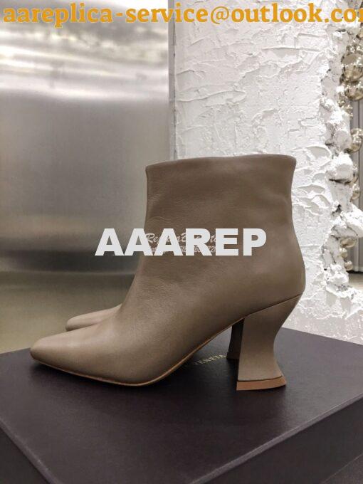 Replica Bottega Veneta BV Almond Boots 608840 in Lambskin Grey 3