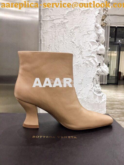 Replica Bottega Veneta BV Almond Boots 608840 in Lambskin Nude