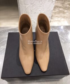 Replica Bottega Veneta BV Almond Boots 608840 in Lambskin Nude 2