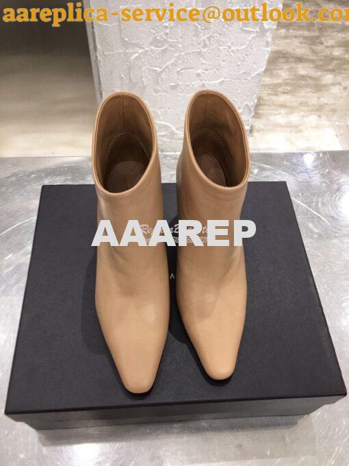 Replica Bottega Veneta BV Almond Boots 608840 in Lambskin Nude 2