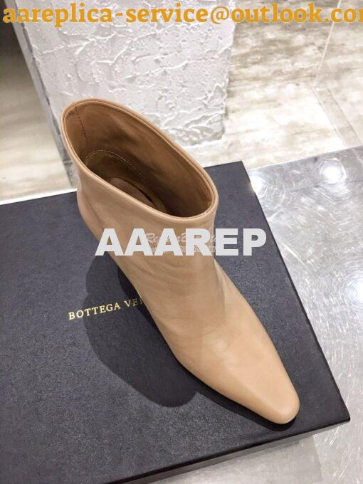 Replica Bottega Veneta BV Almond Boots 608840 in Lambskin Nude 3