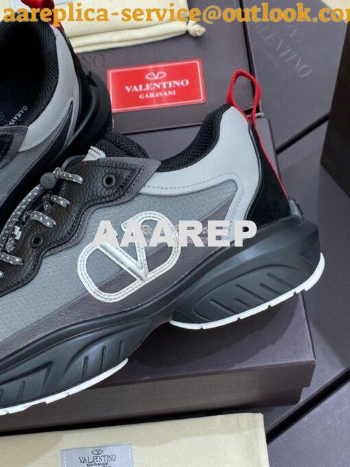 Replica Valentino SheGoes Men Female Sneaker in Split Leather And Mesh 6