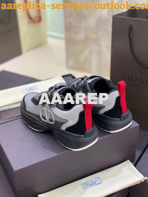 Replica Valentino SheGoes Men Female Sneaker in Split Leather And Mesh 8