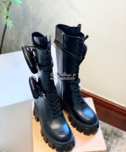 Replica Prada Monolith Leather Boots 1W828L